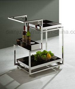 Stainless Steel Furniture Modern Service Trolley (JD9716)